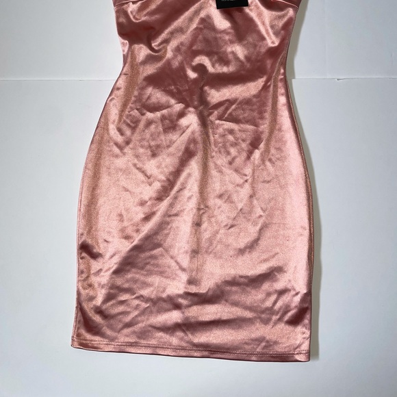 Pink Satin Fashion Nova Dress - Picture 3 of 7